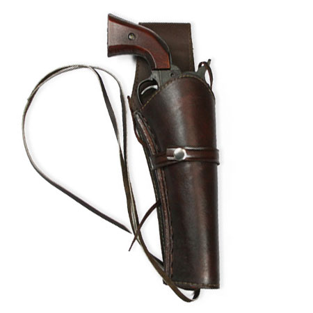  Old West Holsters and Gunbelts Brown Leather Un-Tooled |Antique Vintage Fashioned Wedding Theatrical Reenacting Costume |