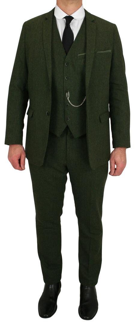  Victorian Edwardian Mens Suits Green Tweed Synthetic Solid |Antique Vintage Old Fashioned Wedding Theatrical Reenacting Costume |